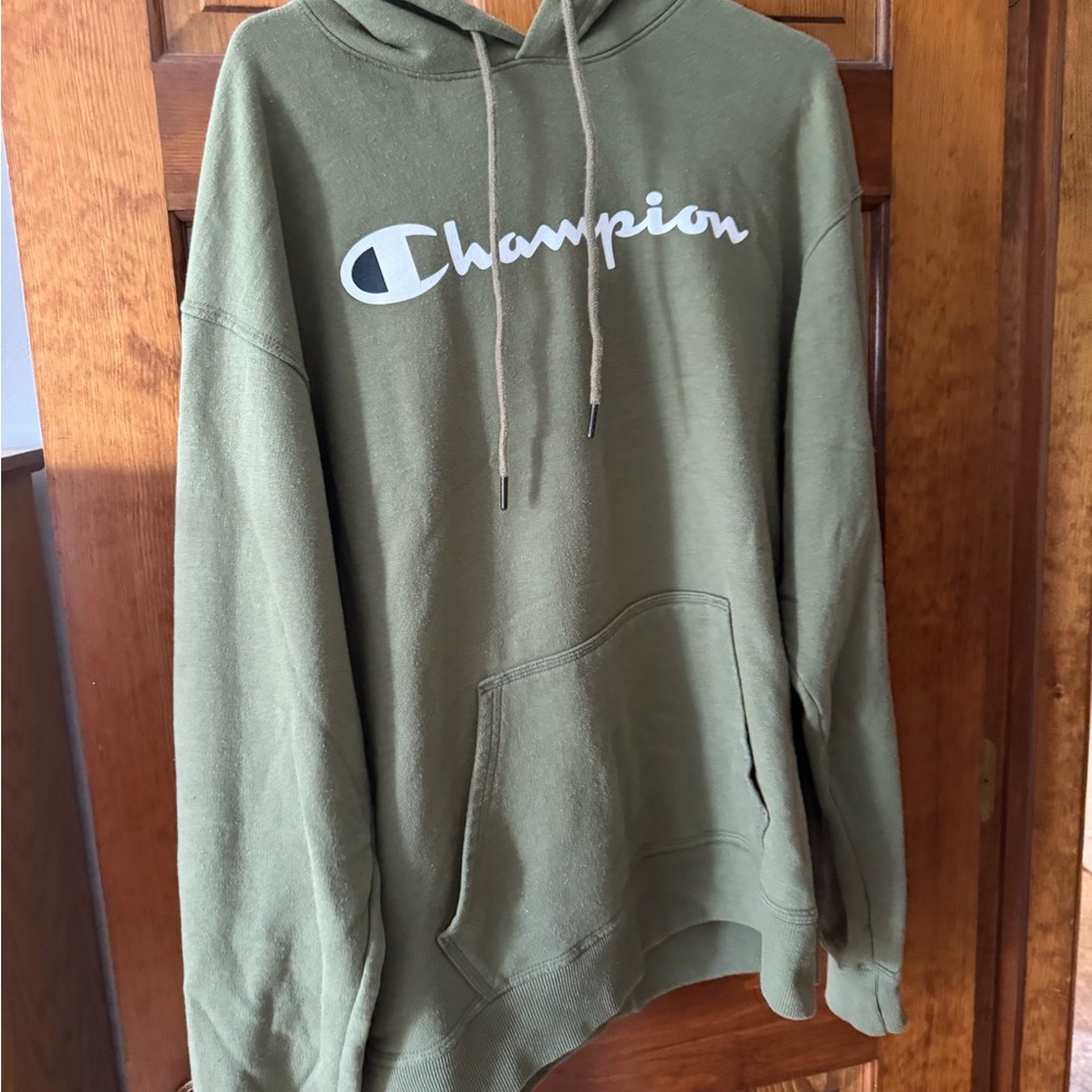 Champion Men's Olive Hoodie